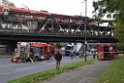 LKW blieb unter Bruecke haengen Koeln Ehrenfeld Innere Kanalstr Hornstr P218